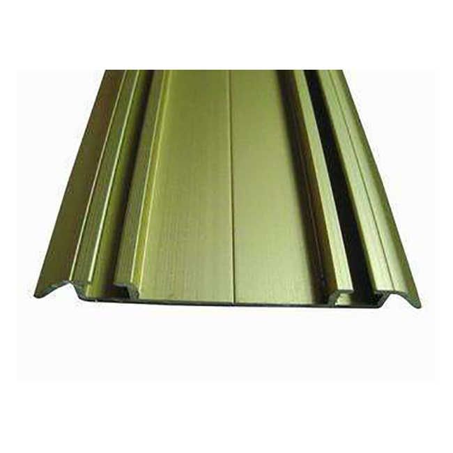 Perfiles de aluminio Perfil de extrusión Anodizado bronce Electroforesis anodizado Perfil corredero para ventanas y puertas