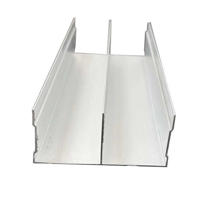 Perfiles de aluminio para ventanas y puertas Perfil de cocina de aluminio anodizado mate plateado con chorro de arena