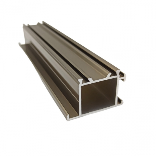 Perfil de extrusión anodizado champán de aluminio 6063 de alta calidad