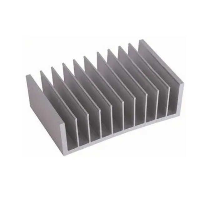 Perfil de disipador de calor de aluminio perfiles de la industria extrusión de aluminio disipador de calor sección de extrusión de aluminio OEM anodizado